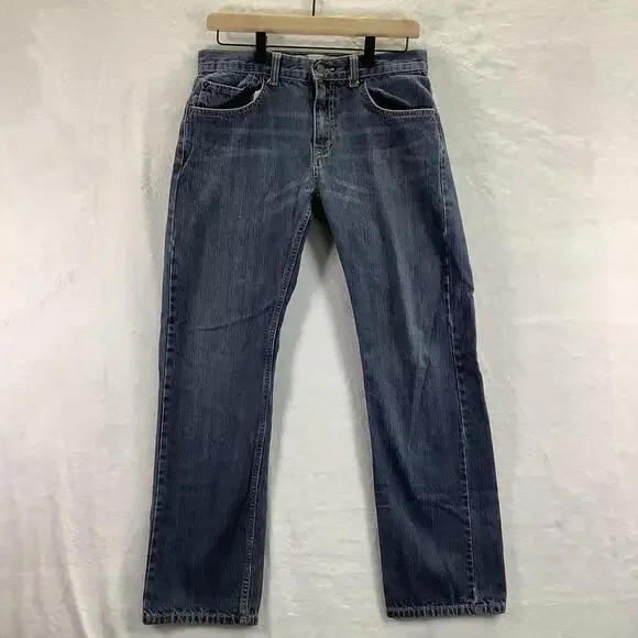 Levis 505 Jeans Boys Youth 18 Regular Blue Denim Straight Leg W29 L29 30x28
