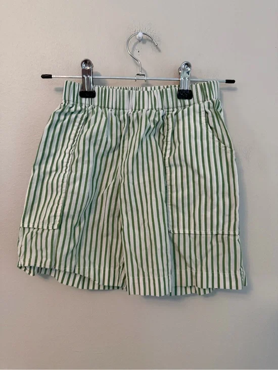 Hannah Kate Green Striped Shorts