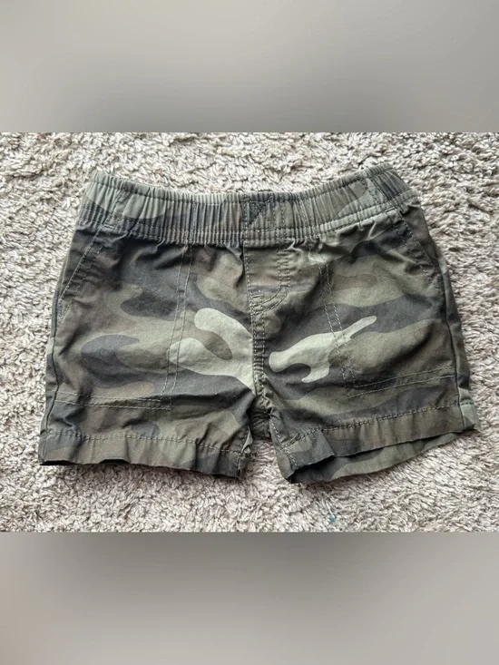 Carter’s Baby Boys Camo Cargo Shorts Green Camouflage Size 6M