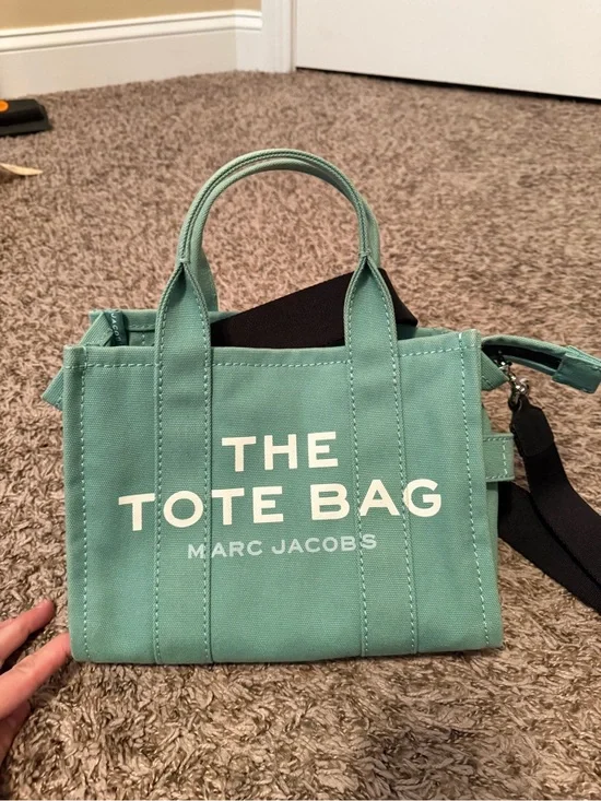 Marc Jacobs The Mini Tote Bag Mint Green NWOT w/ Crossbody Strap + Dust Bag