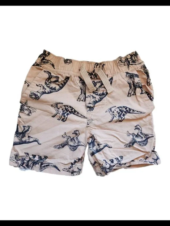 5/$10 - Dinosaur Print Cotton Shorts