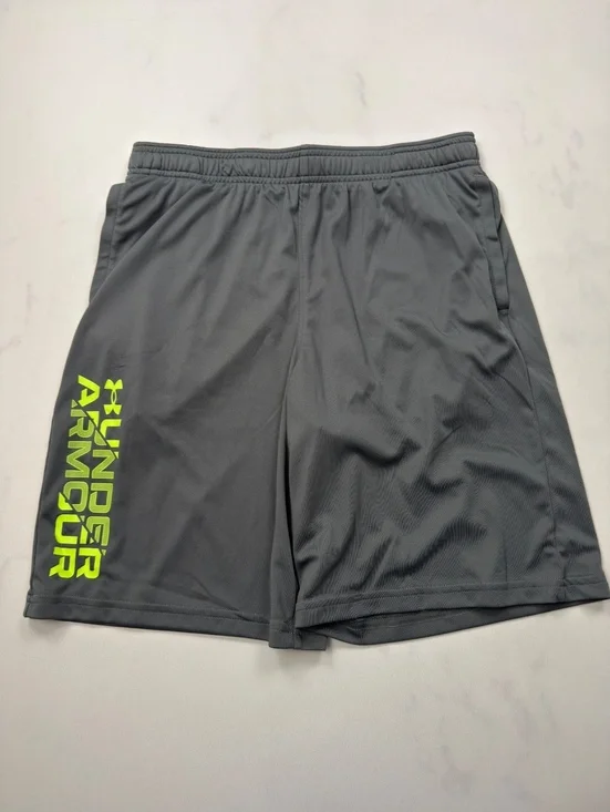Under Armour Athletic Shorts Gray Lightweight Breathable - Boys XL