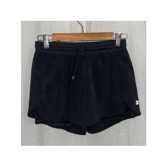 all in motion x Target 14-16 Black Athletic Shorts with built in bike shorts