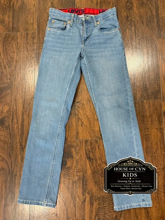 Levi’s 511 Boys Slim Jeans 12 Reg Light Wash Stretch, Adjustable Waist!