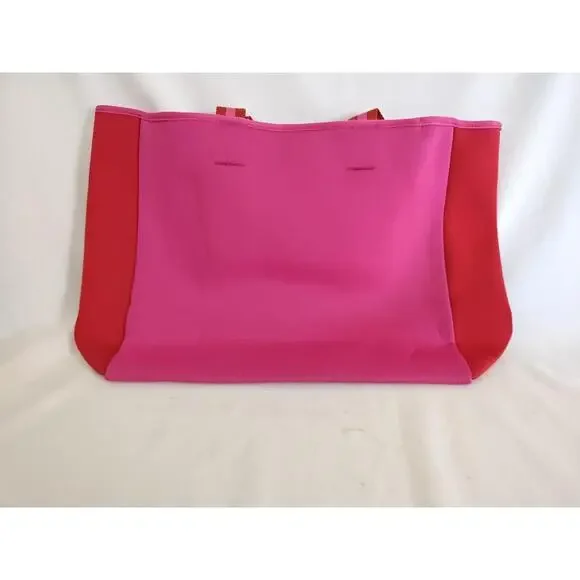 NEW‎ Summersalt x FABFITFUN The Perfect Beach Tote Hot pink Red Neoprene Bag