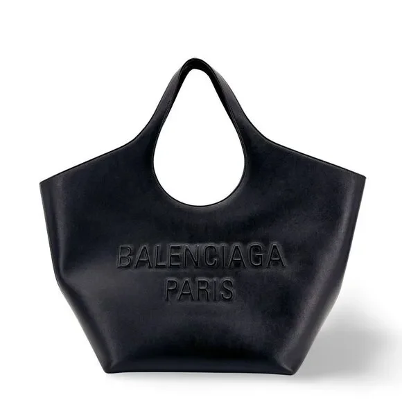 Balenciaga Mary-Kate Leather Medium Tote Bag Black