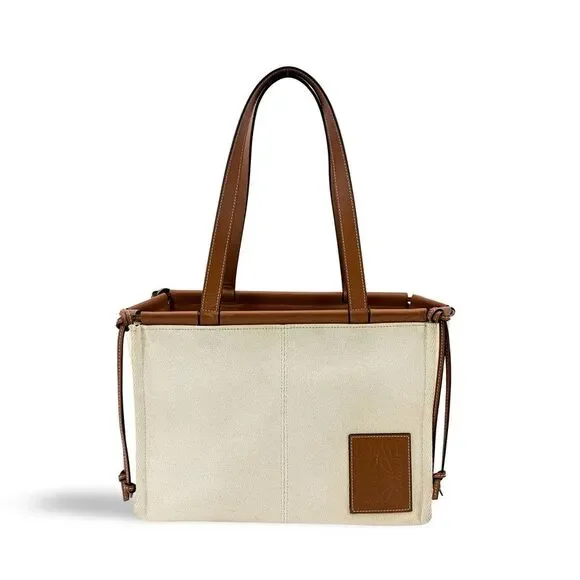 Loewe Small Cushion Tote Bag Ecru Tan