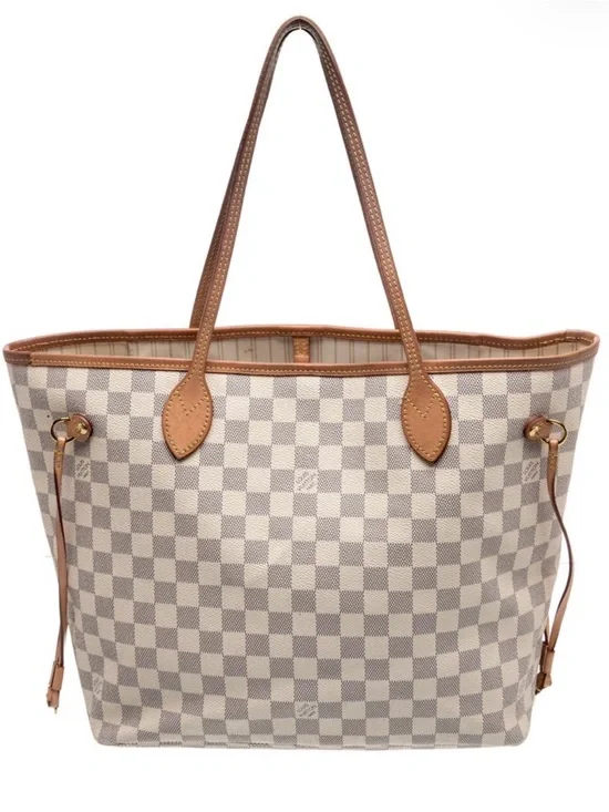 Louis Vuitton LV Neverfull MM in cream damier. Medium size