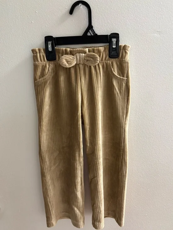 Carter's Tan Corduroy Ribbed Pants Elastic Waist 2T/2A