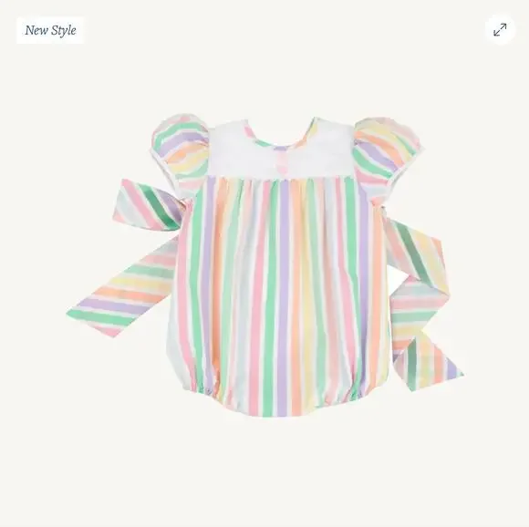 The Beaufort Bonnet Company Brigantine Bubble Southampton Stripe 2T NWT