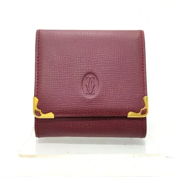 Cartier Coin Case Bordeaux Leather 128-042525
