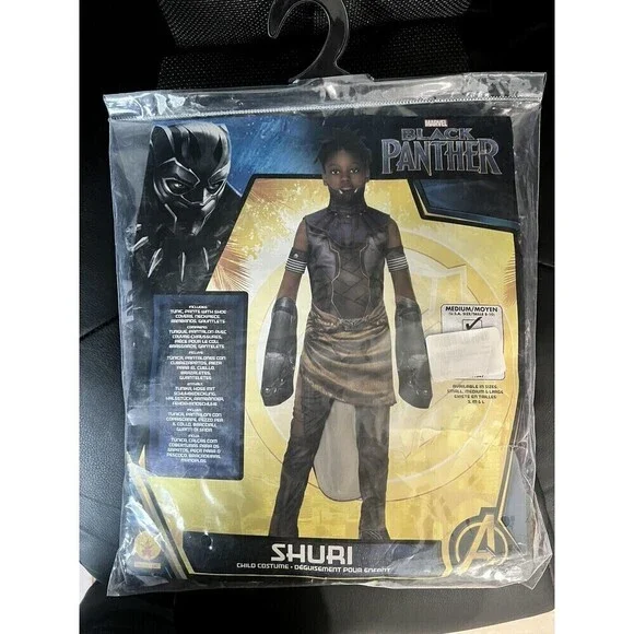 Childs Black Panther Shuri Costume Size Medium 8-10
