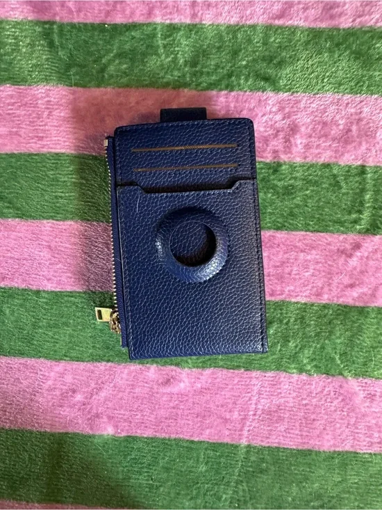 Small Blue Wallet with appletag holder!