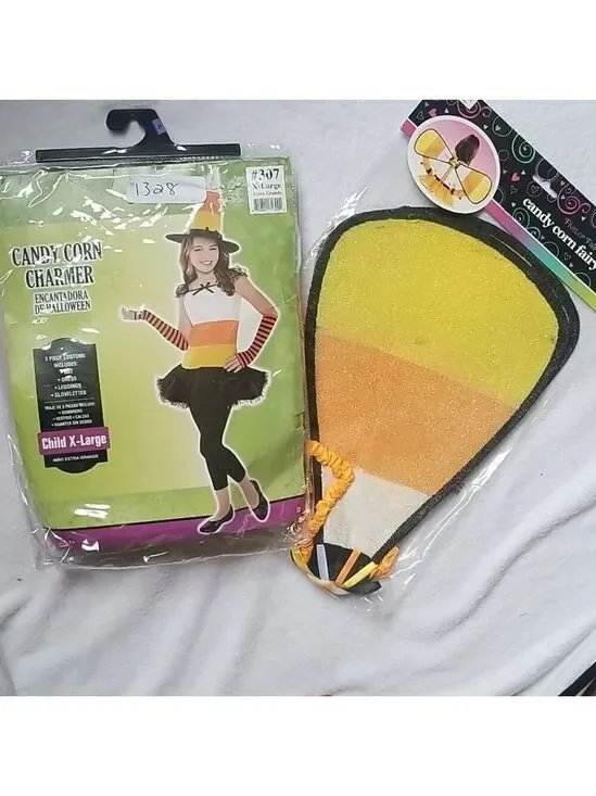 🎃🎃♥️Hostess Pick🎃🎃🎃♥️ CANDY CORN CHARMER AND WINGS NWOT SZ XL (14-16)