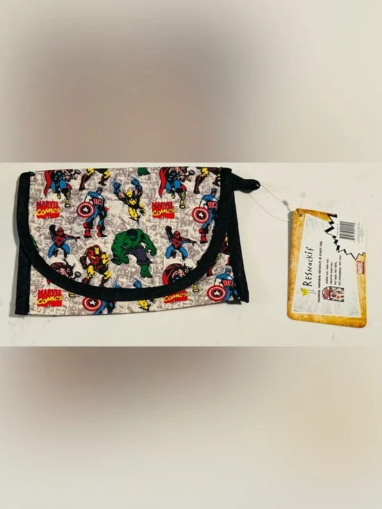 NWT Marvel Comics Resnackit Reusable Snack/Sandwich Bag ( Multiple Available)