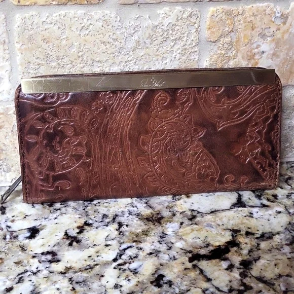 Patricia Nash Embossed Ziparound Wallet