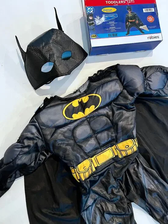 Toddler DC Comics Batman 3pc Costume by Rubies - Size 2T - NWT