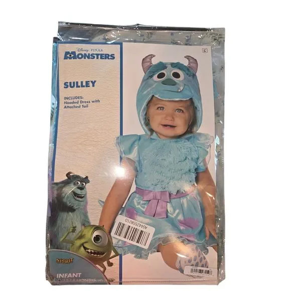 Spirit Halloween Disney Pixar Monsters, Inc. Baby Sulley Dress Costume 12-18 M