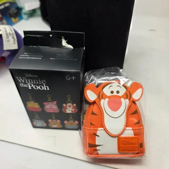 Loungefly Disney Winnie the Pooh Mini Backpack Keychain Bag Charm - Tigger