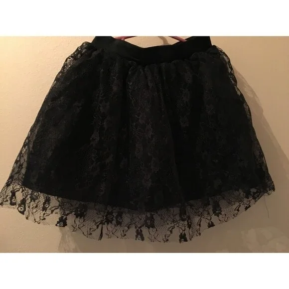 Black Tulle Petticoat 3-Layer Petticoat One Size Halloween Costume
