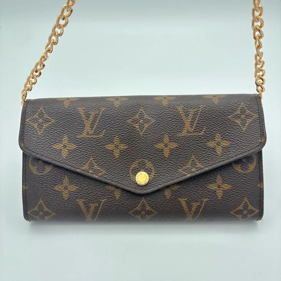 Louis‎ Vuitton Brown Monogram Leather Wallet