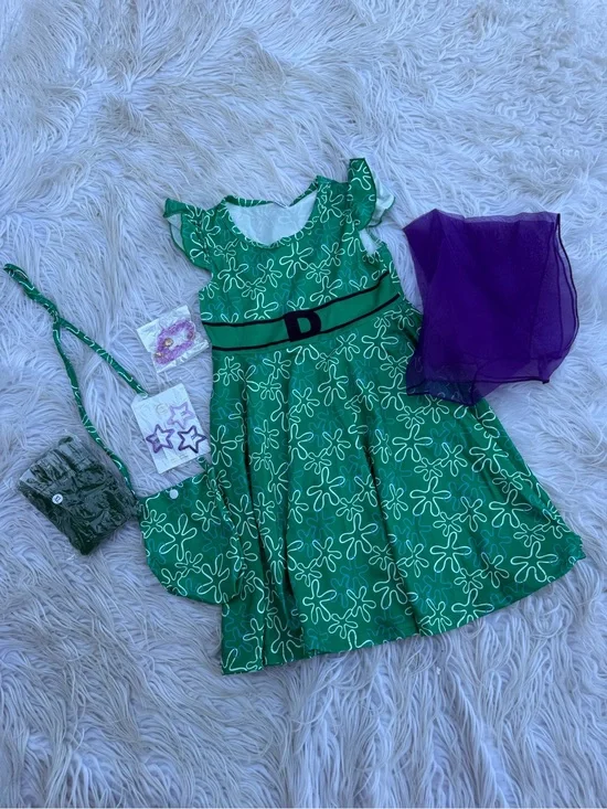 Girls inside out disgust costume (A8)