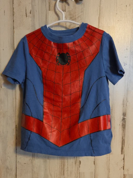 Old Navy Kids Spider Web Costume Tee - Blue and Red