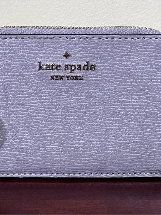 kate spade New York Grey Leather Card Holder