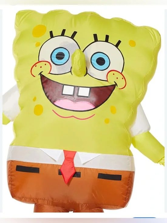 SpongeBob inflatable, Character Kids Costume - Classic Cartoon Style size 12/14
