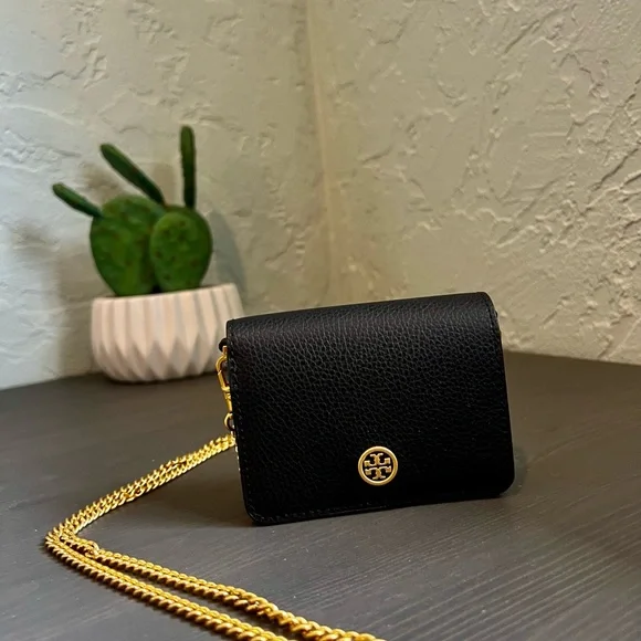 Tory Burch- WALKER NANO CHAIN WALLET with Chain