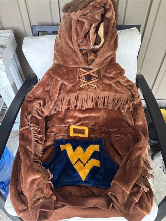 West Virgina Hooded Mountaineer Snuggie that transforms to pillow