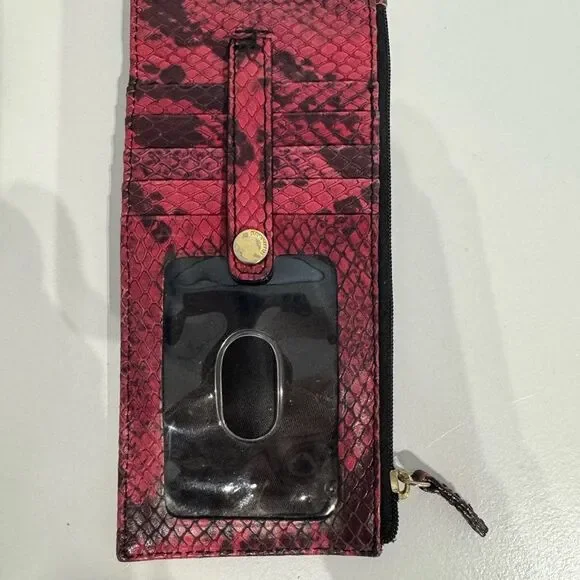 Brahmin credit card wallet Red Snake Pattern Phone Wallet Case