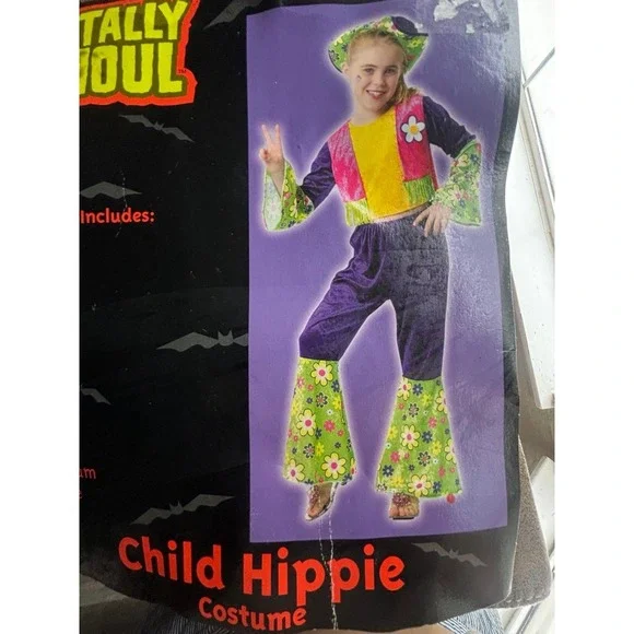 Hippie Dippie Girls Costume‎ Childs Medium (8-10)