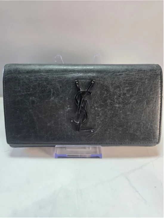 Saint Laurent YSL Black Leather Wallet