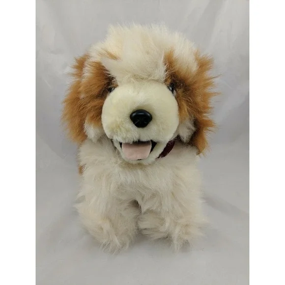 Fluffy Dog Plush 10 Inch Pedigree Pets Tan Brown Main Joy Ltd Stuffed Animal toy