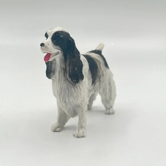 Vintage Springer Spaniel Hand‎ Painted Figurine Resin