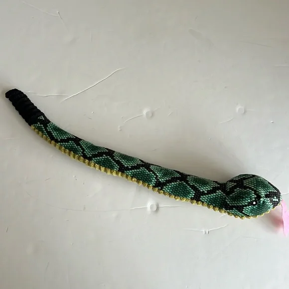 Spot Green Plush Snake Crinkle Dog Toy