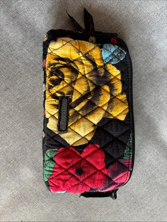 Vera Bradley Havana Rose Quilted Floral Zip Wallet