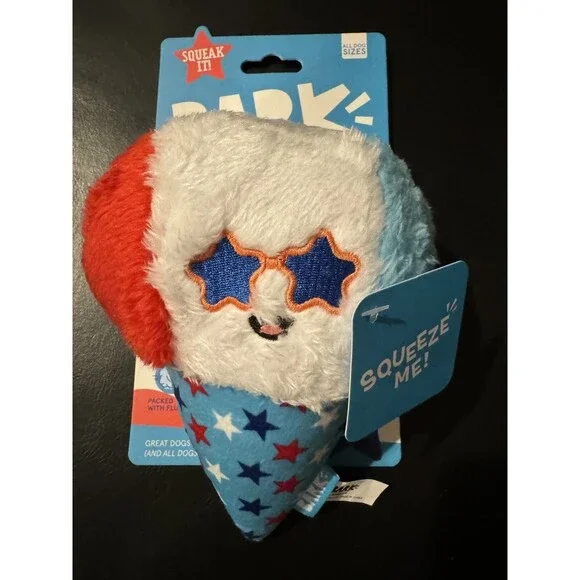 Bark Yankle Doodle Dogs Liberty Cone Dog Toy NEW