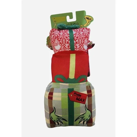 The Grinch Woof Dog Toy with Squeaker Christmas Gift for Pets