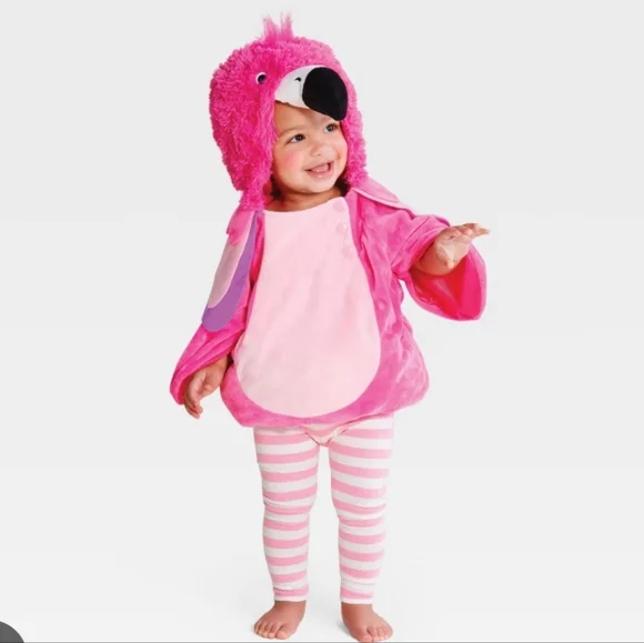 Pink Flamingo Costume Size 0-6 Months