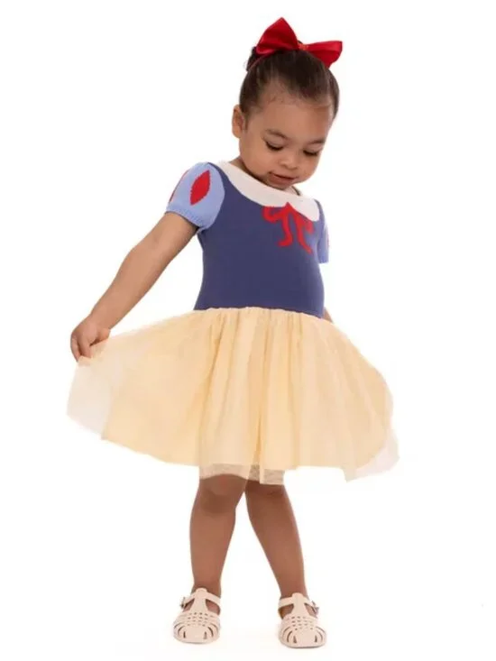 Discontinued Disney Princess Snow White Knit Sweater Tutu Dress