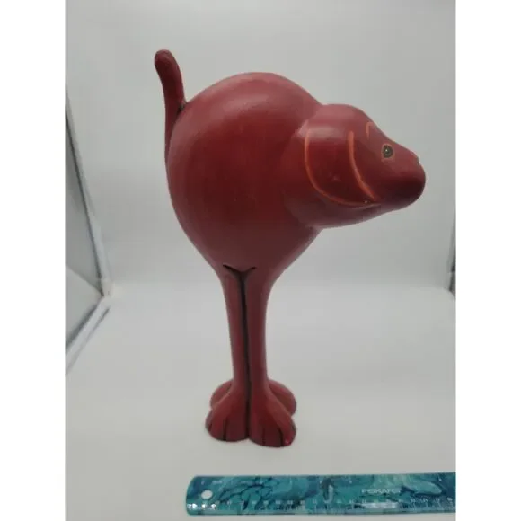 MCM Dog Figurine Brown Tan 9