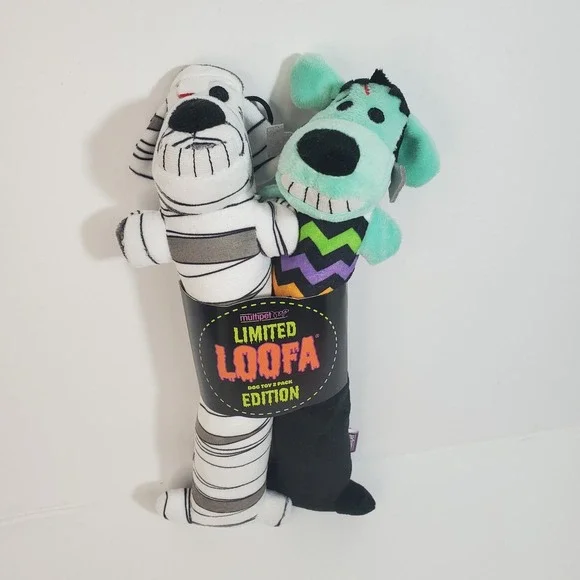 Multipet‎ Loofa Halloween Plush Dog Toy Squeaker 12