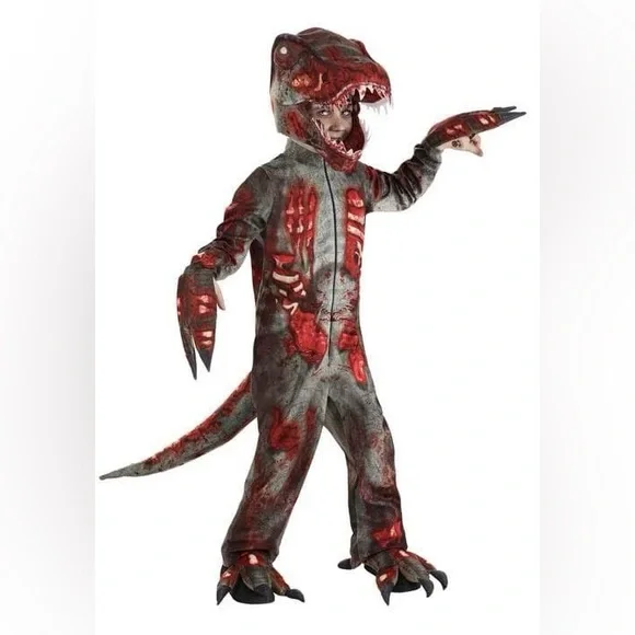 Kids Zombie Dinosaur Costume size 5/6