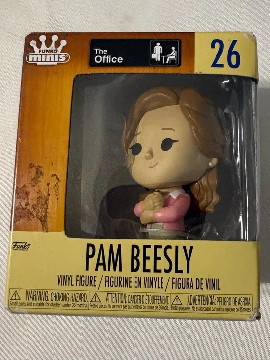 Funko Minis Pam Beesly The Office Vinyl Figure #26 packaged in its original box