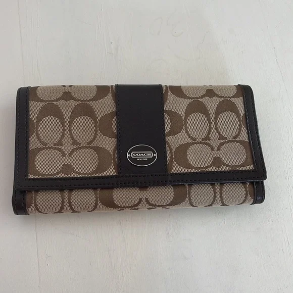 Coach canvas wallet