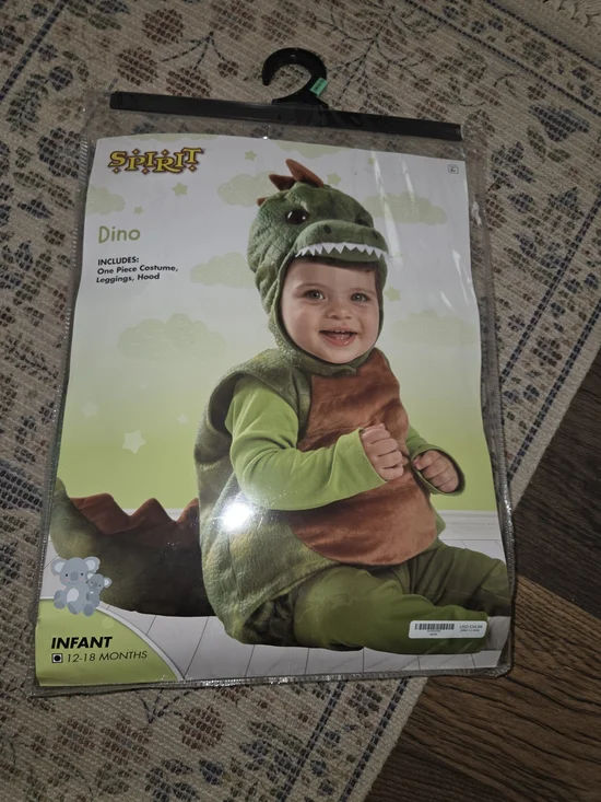 Spirit Dino Infant Costume - Green Size 12/18 Month Like New