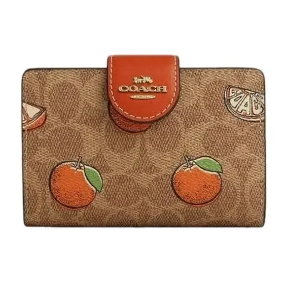 Coach Medium Corner Zip Wallet NWT