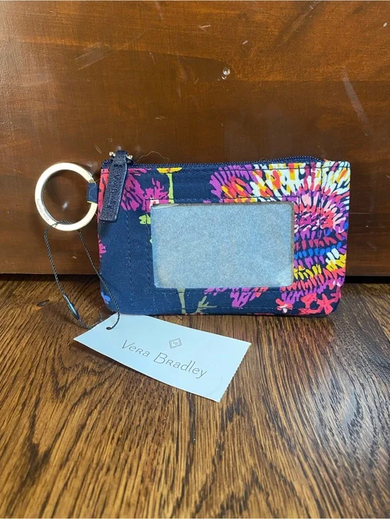 NWT Vera Bradley Credit Card Coin Purse Wristlet Wallet  Multicolor Flower